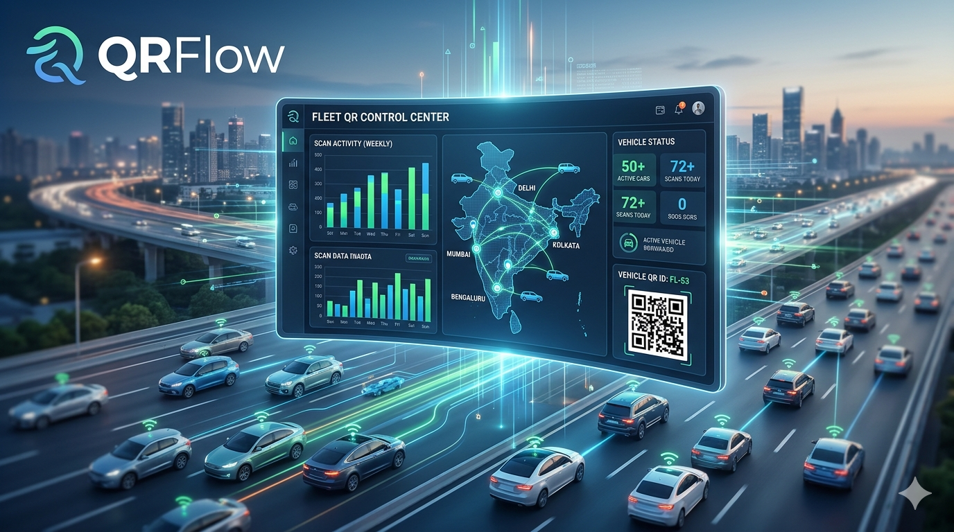 QR Code for Multi-City Travel Agencies: Centralize Branding Across 50+ Fleet Cars in India